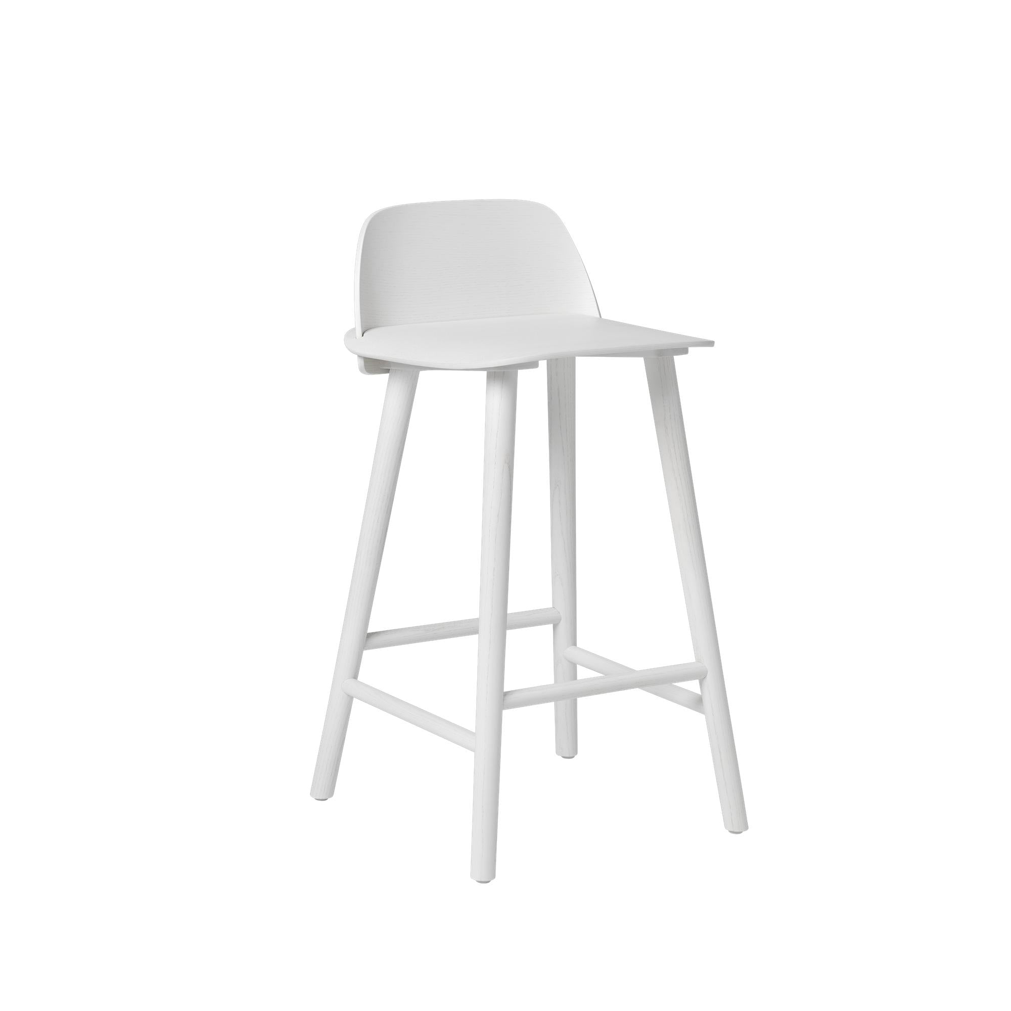 Muuto Nerd Bar Stuhl H 65 cm, weiß