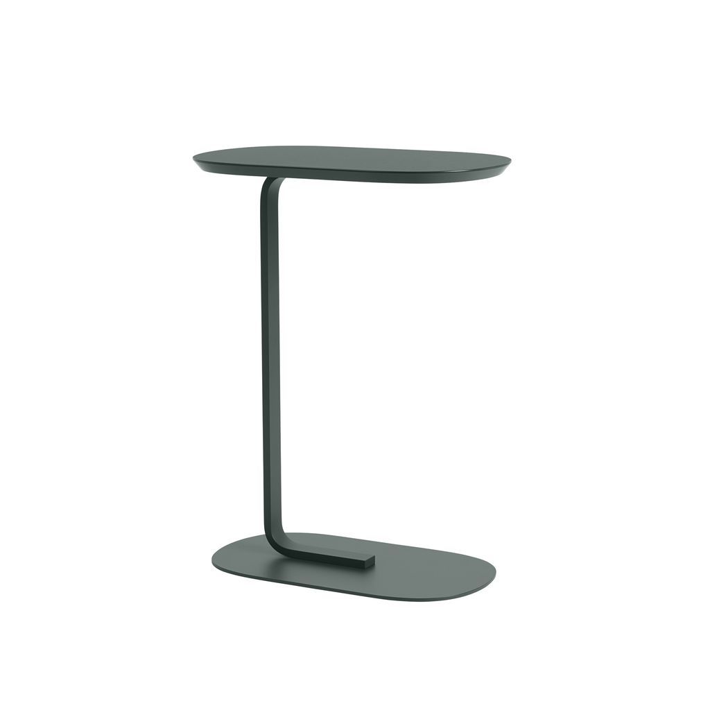 Muuto relata la mesa lateral H 73,5 cm, verde oscuro