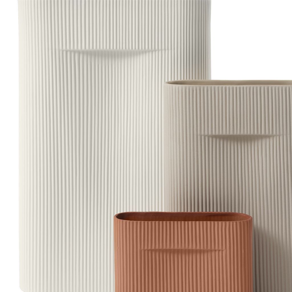 [product_category]-Muuto Ridge Vase H 35 Cm, Beige-Muuto-5713295256513-14162-MUU-5