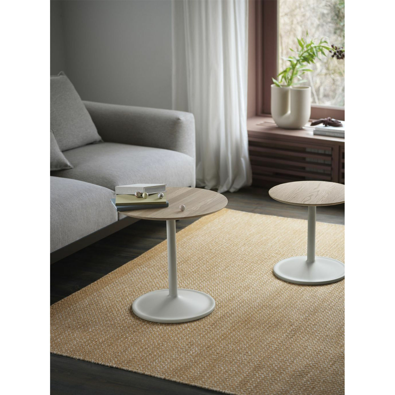 [product_category]-Muuto Soft Side Table øx H 41x40 Cm, Solid Oak/Off White-Muuto-5713295463164-13957-MUU-5