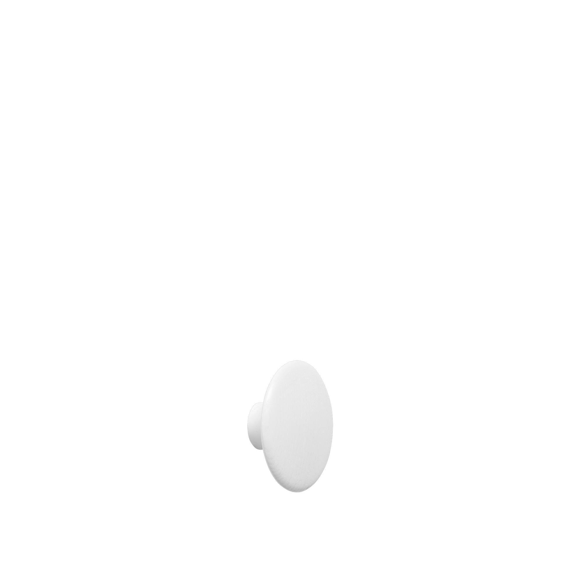 Muuto The Dots Hook Træ Hvid Træ ø 13 Cm, Hvid