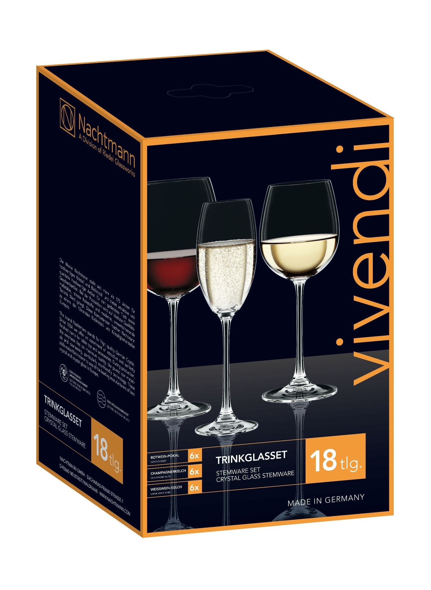 [product_category]-Nachtmann Vivendi Premium Glass Set Red Wine/White Wine/Champagne, Set Of 18-Nachtmann-4003762218894-0088260-0-NAC-1