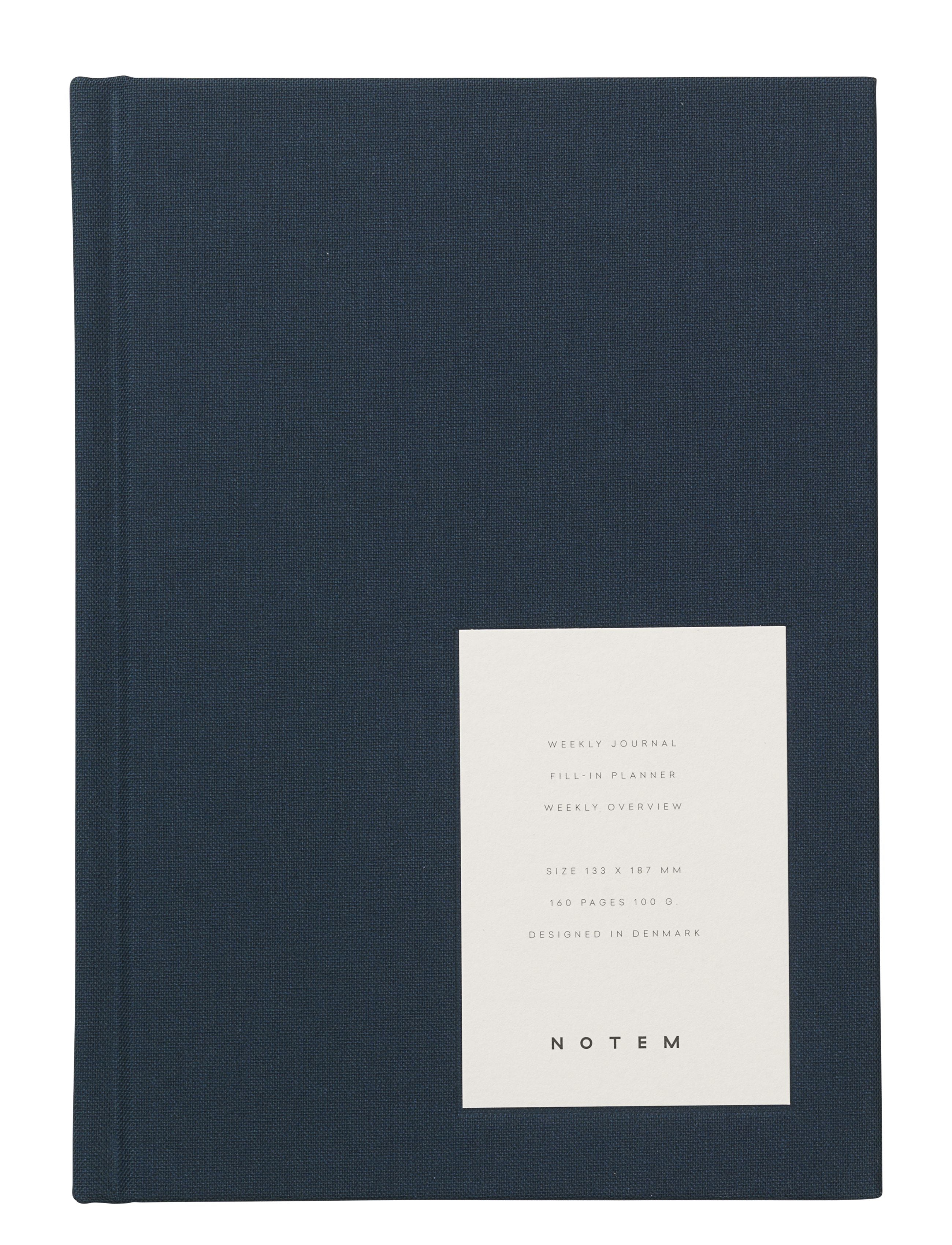 [product_category]-Notem Studio Even Weekly Journal Medium, Dusty Blue Cloth-Notem Studio-5713990000244-0503004-NOT-1