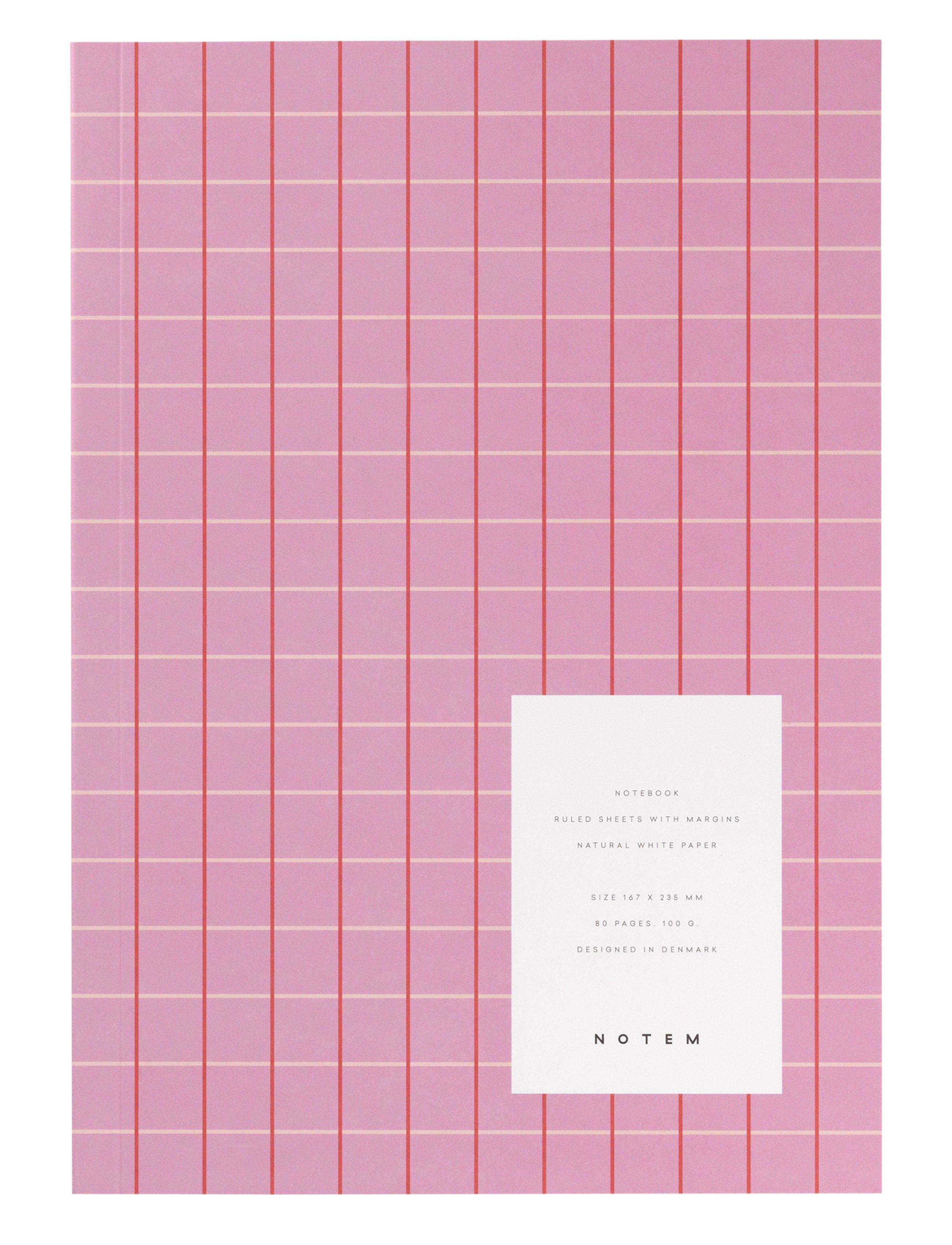 [product_category]-Notem Studio Vita Notebook Medium, Rose Grid-Notem Studio-5713990000657-0101016-NOT-1