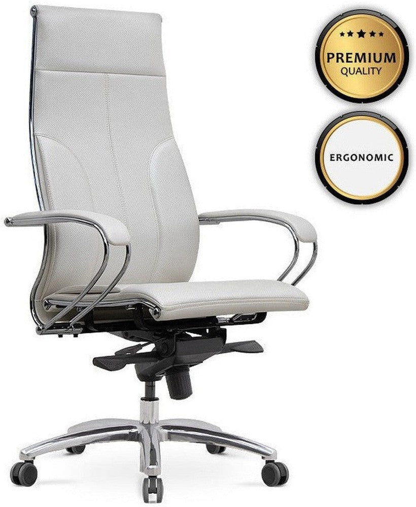 [product_category]-Office Chair CHARMANT White 70x70x124/134cm-Cyan Bella-RK21070-1