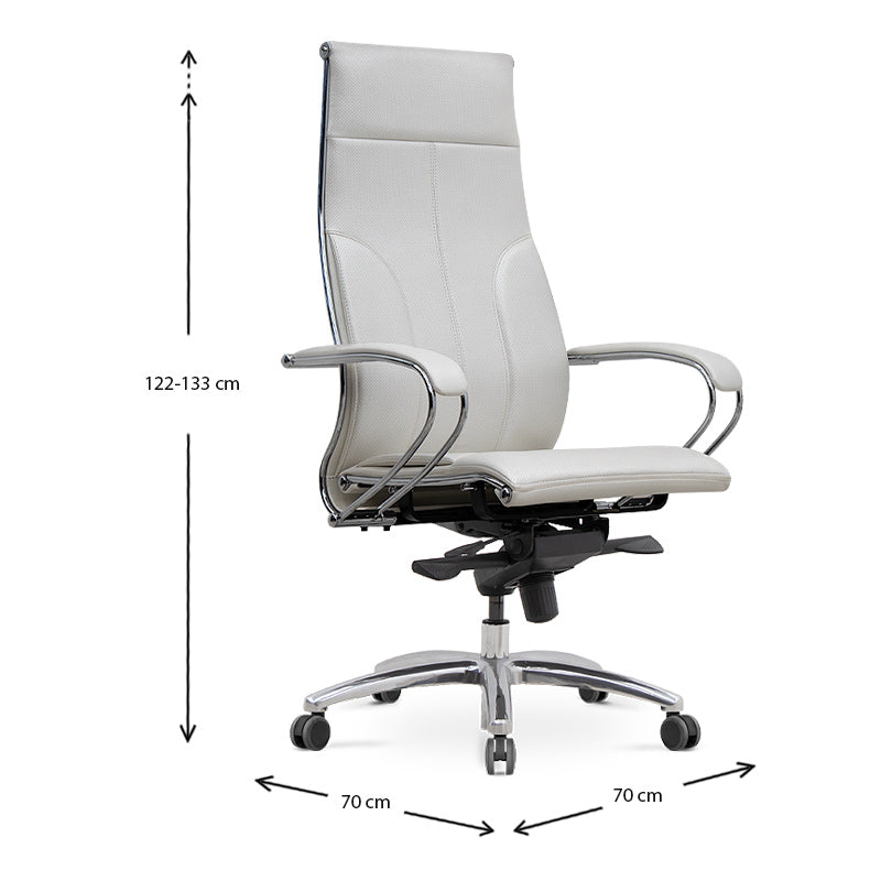 [product_category]-Office Chair CHARMANT White 70x70x124/134cm-Cyan Bella-RK21070-10