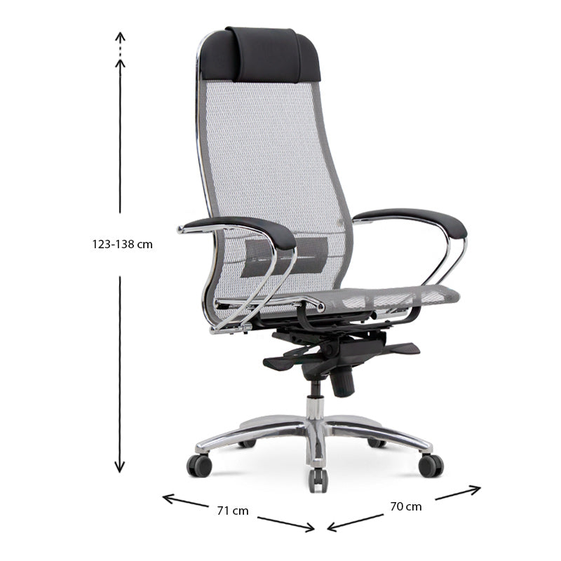 [product_category]-Office Chair CHEF Grey - Black-Cyan Bella-RK21065-10