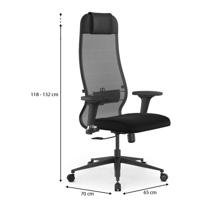 [product_category]-Office Chair HONOLULU Black-Cyan Bella-RK21080-10