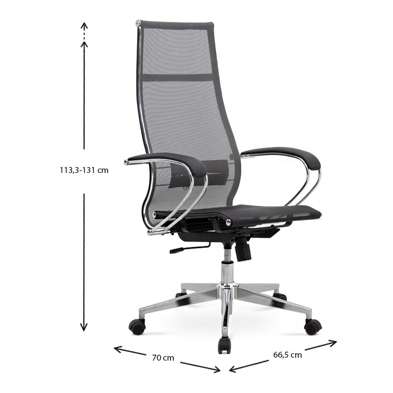 [product_category]-Office Chair SUTTON Grey 66,5x70x113,3/131cm-Cyan Bella-RK21060-10