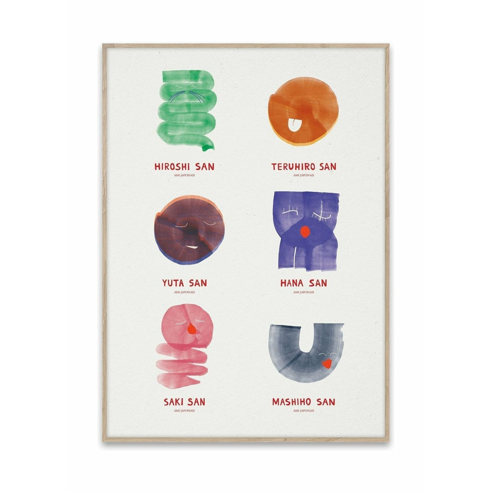 Affiche collective de papier Amisais, 50x70 cm