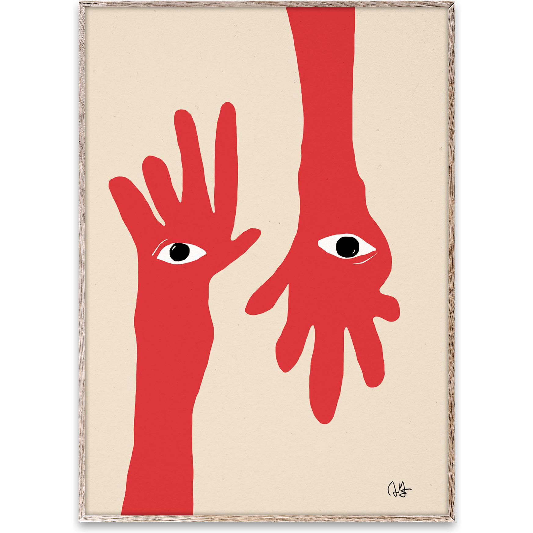 Papierkollektiv Hamsa Hands Poster, 50 x 70 cm