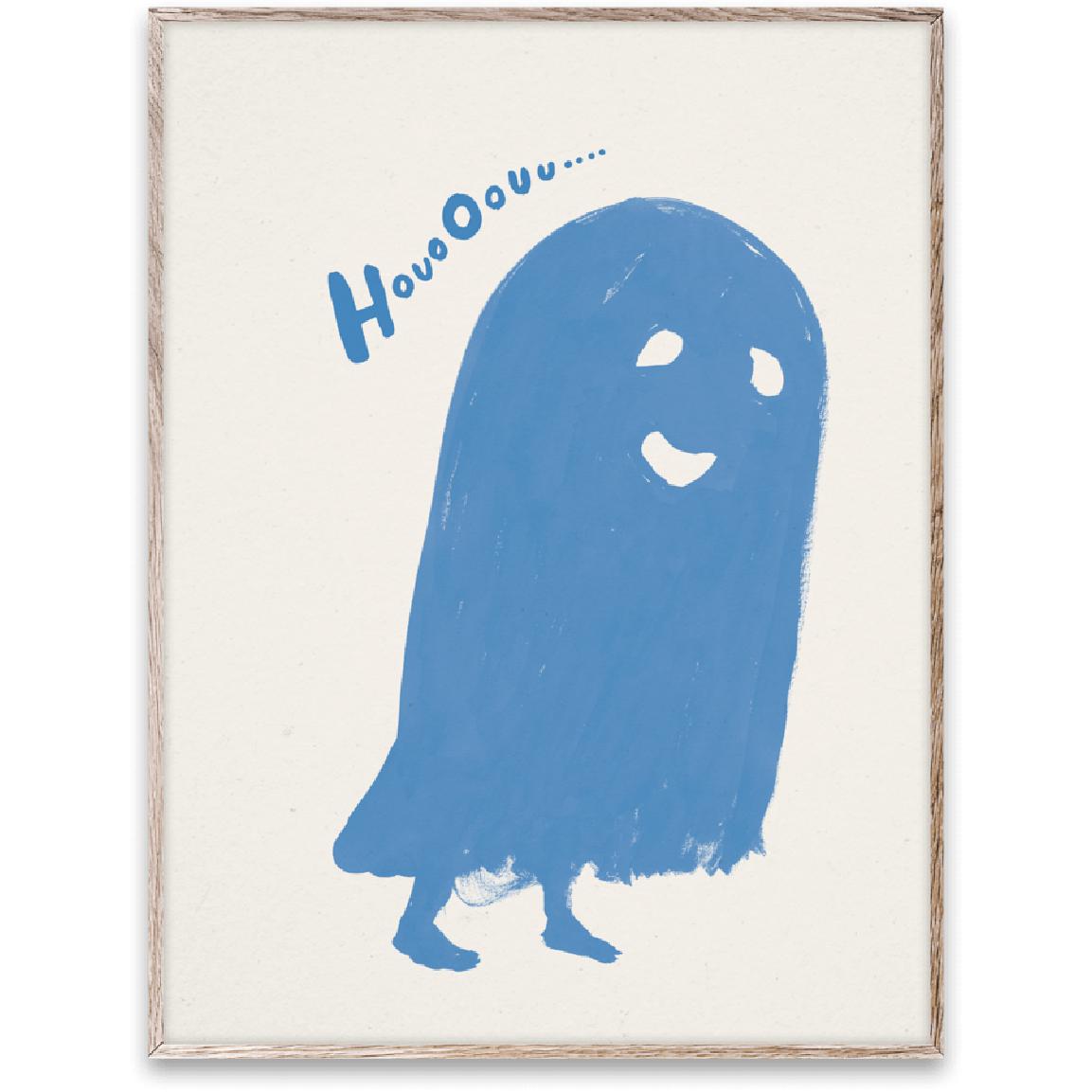 Paper Collective Houo Oouu Poster 30x40 cm, blauw