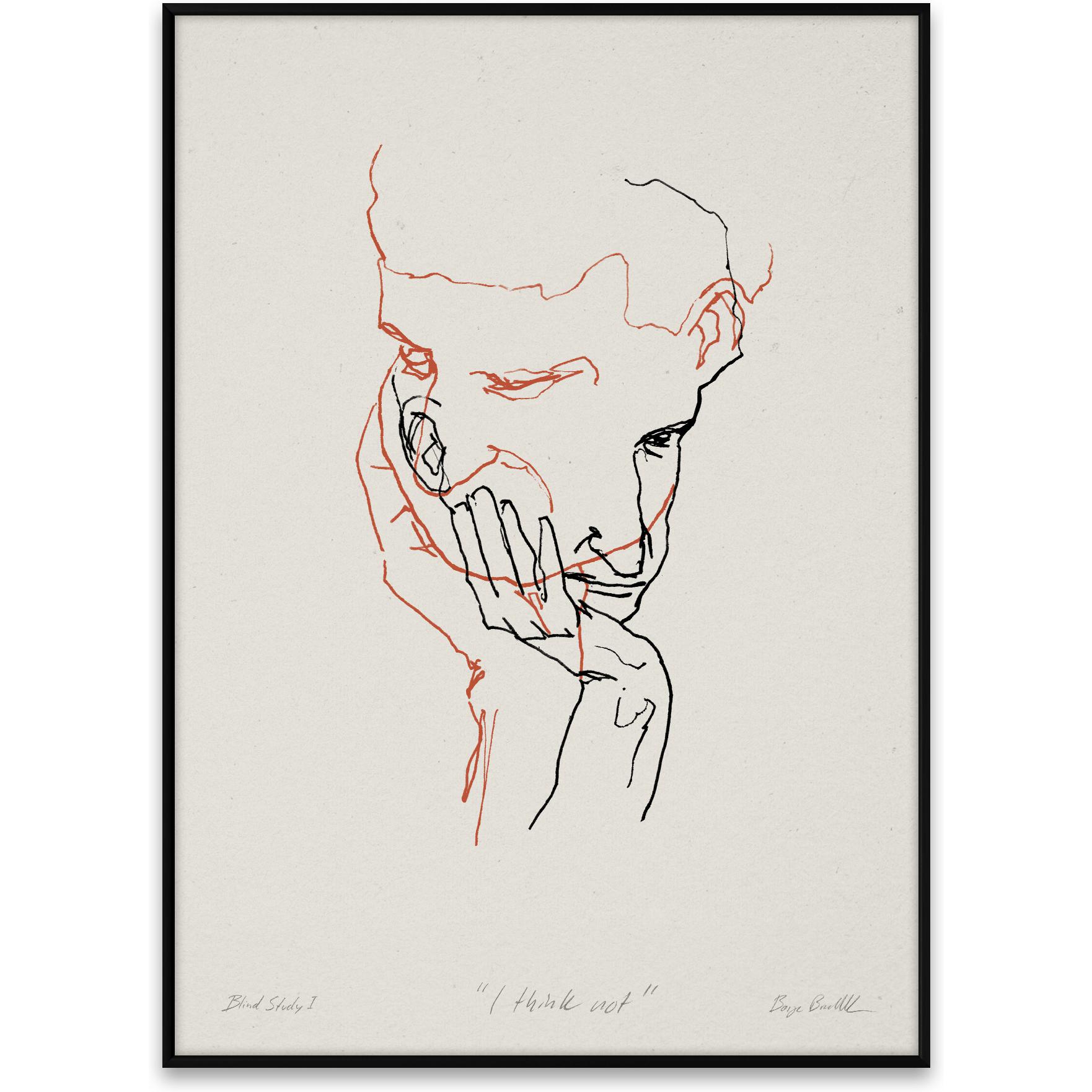 [product_category]-Paper Collective I Think Not 02 Poster 50x70 Cm, Red-Paper Collective-5713450007363-12014-PAP-1