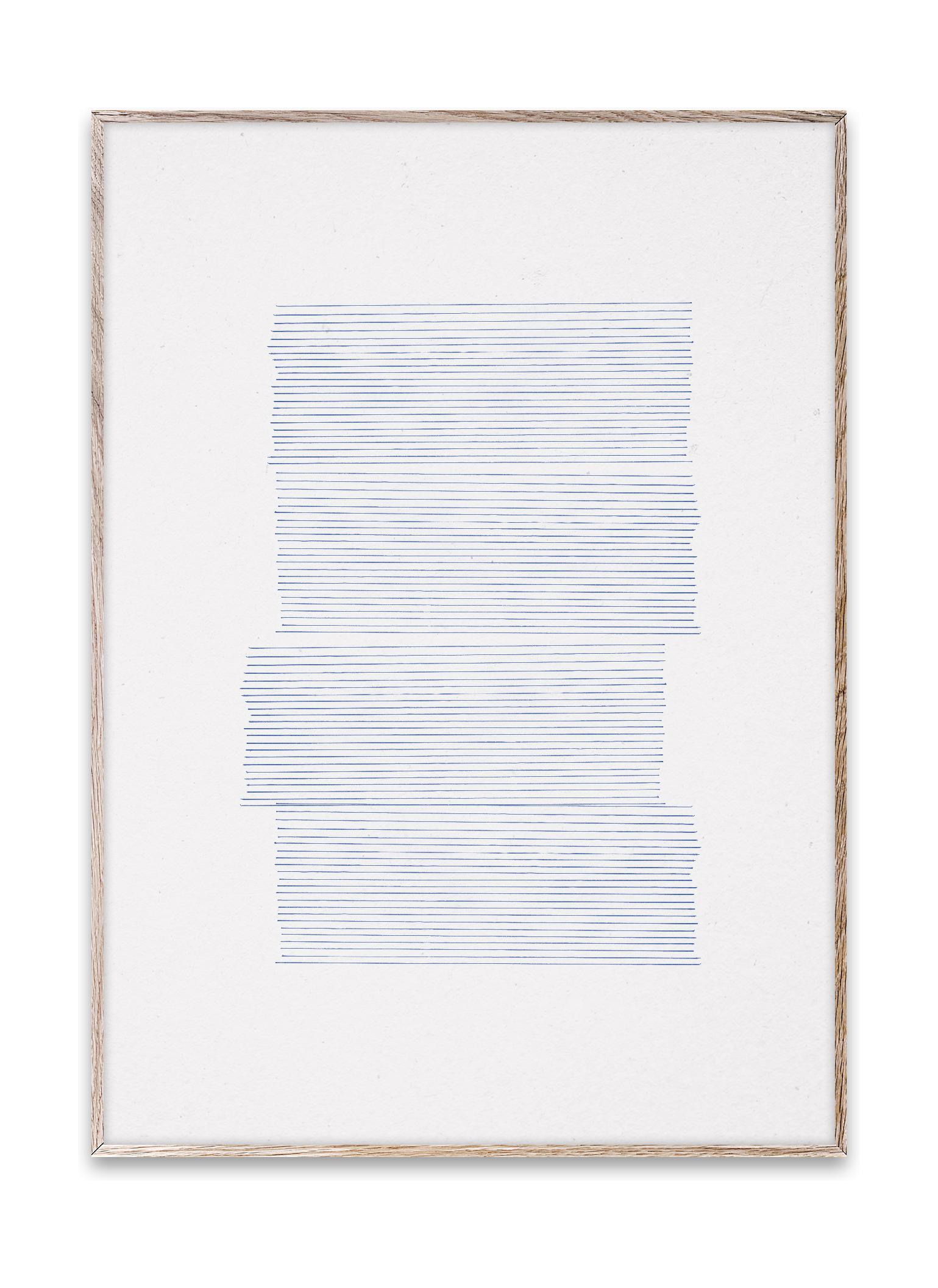 Paper Collective dans l'affiche Blue 01, 70x100 cm