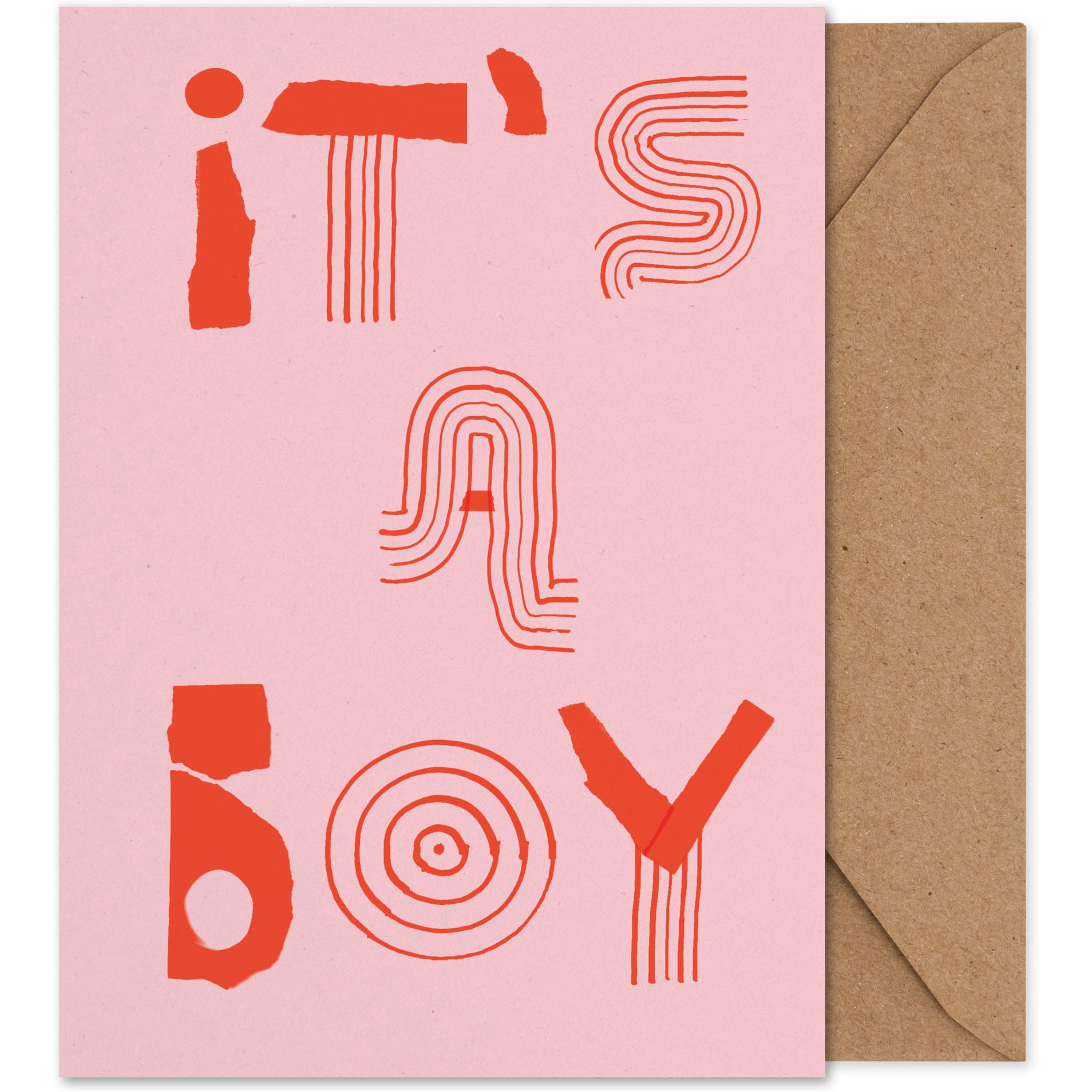 [product_category]-Paper Collective It's A Boy Art Card-Paper Collective-5713450009633-M3199-PAP-1