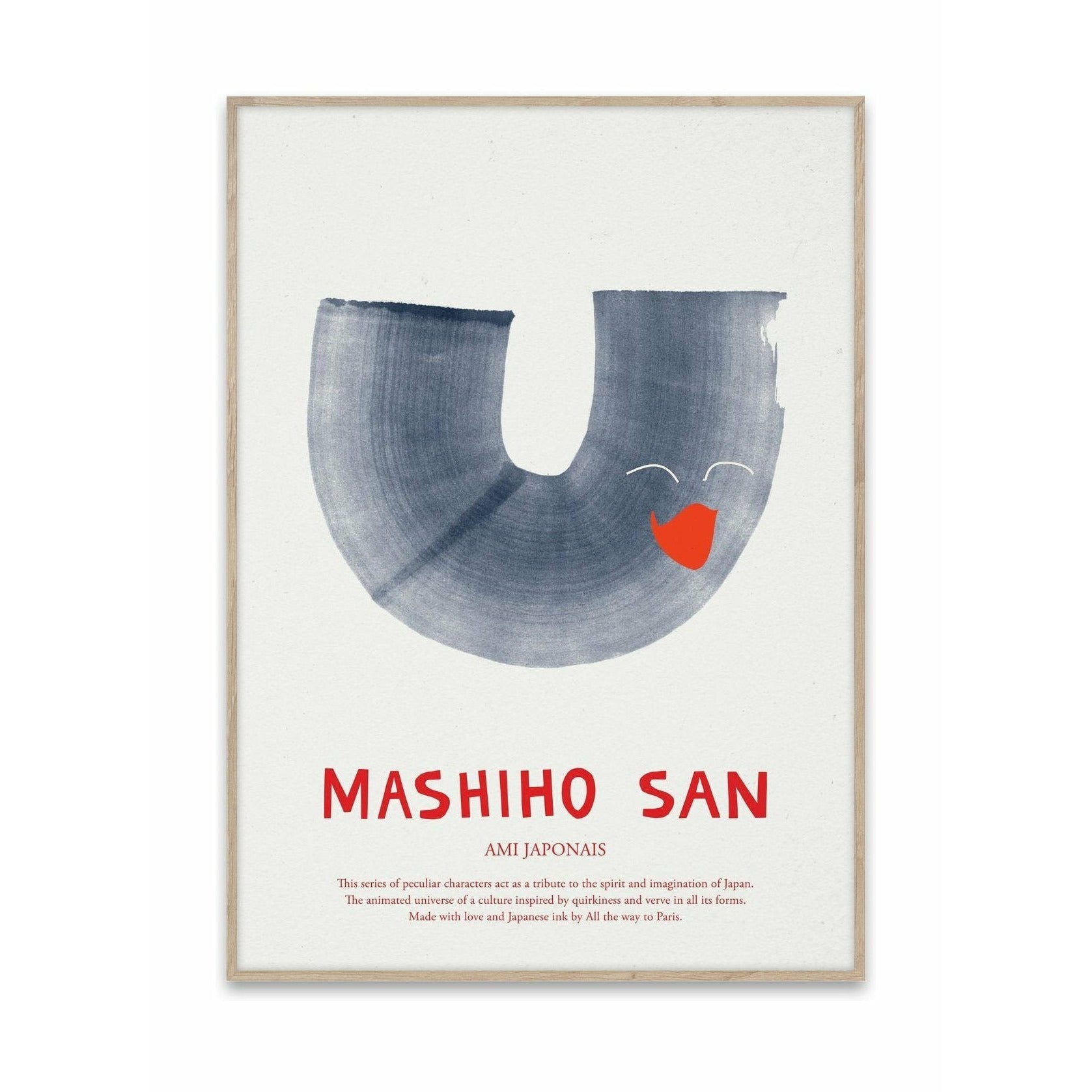 Affiche collective de papier Mashiho San, 50x70 cm