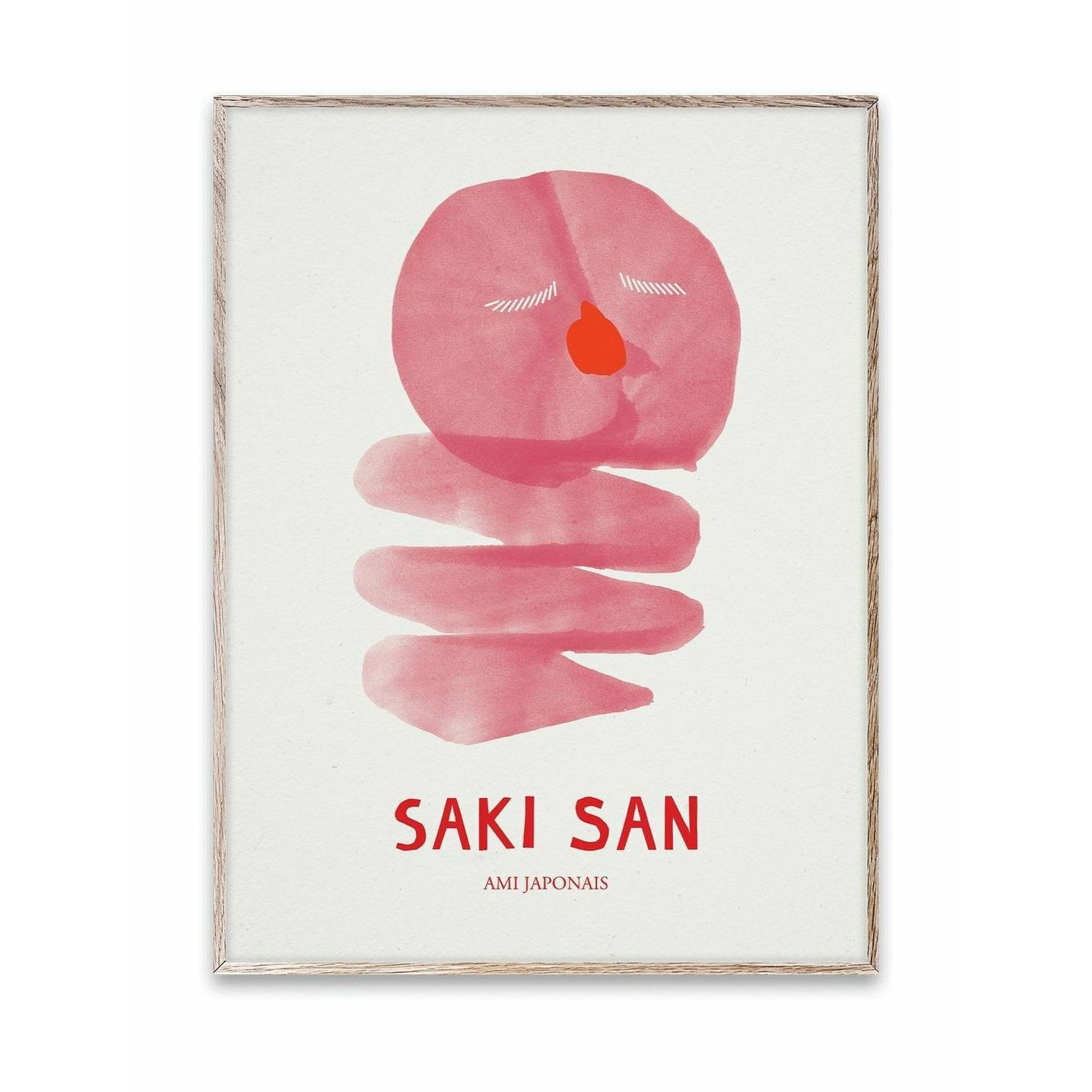 Affiche collective de papier Saki San, 30x40 cm