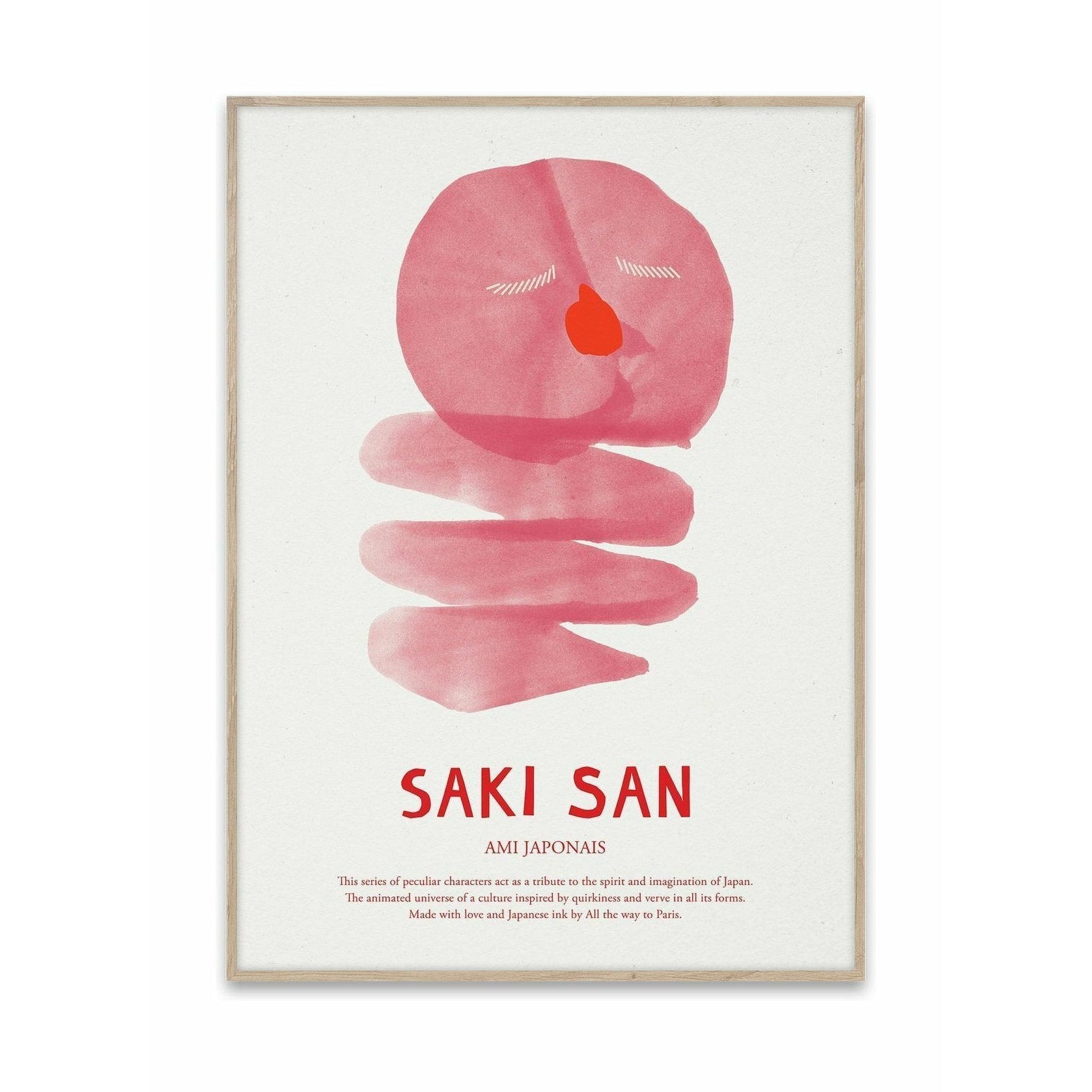 Paper Collective Saki San Poster, 50x70 Cm