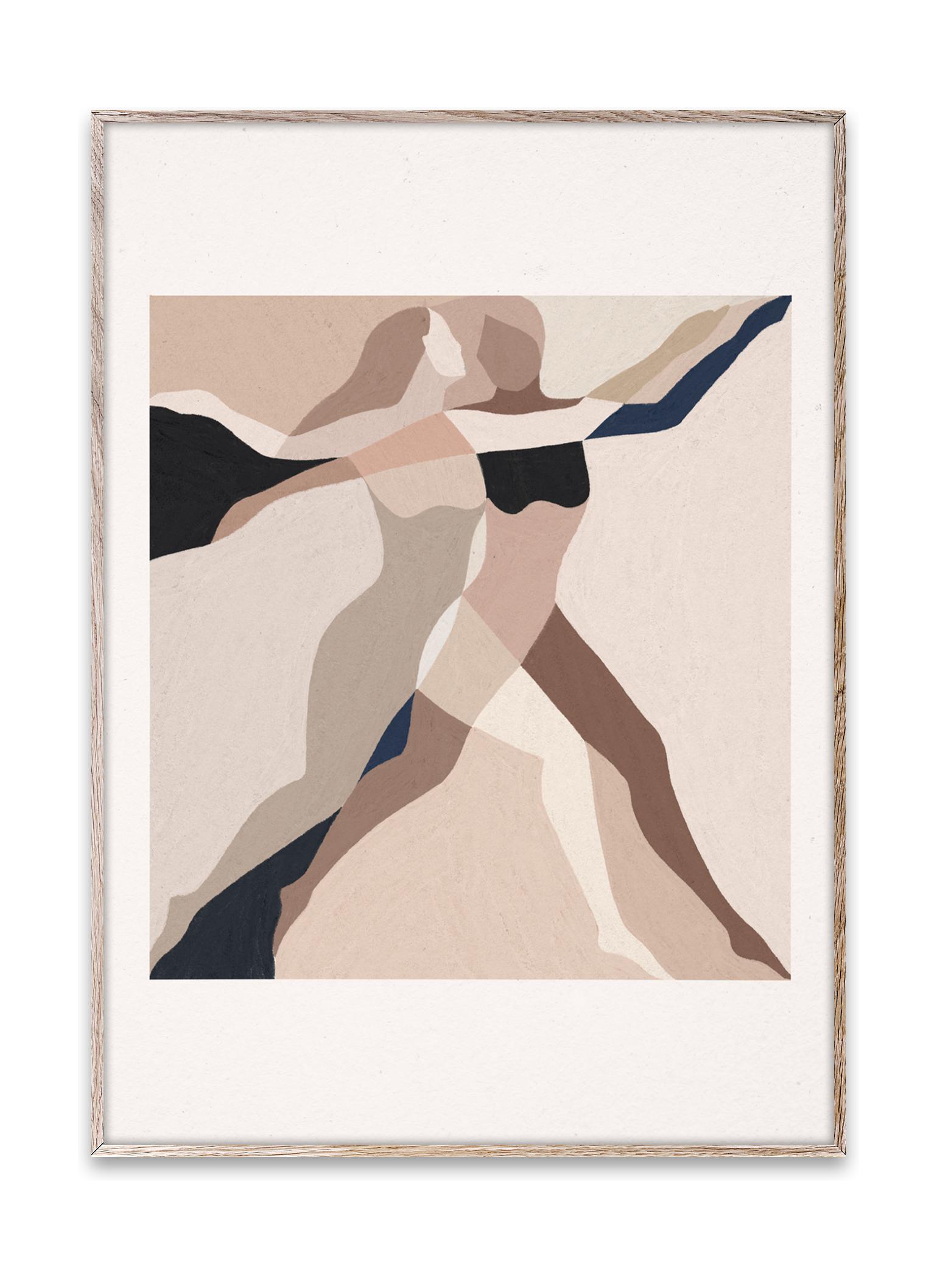 Paper Collective Two Dancers Affiche, 30x40 cm