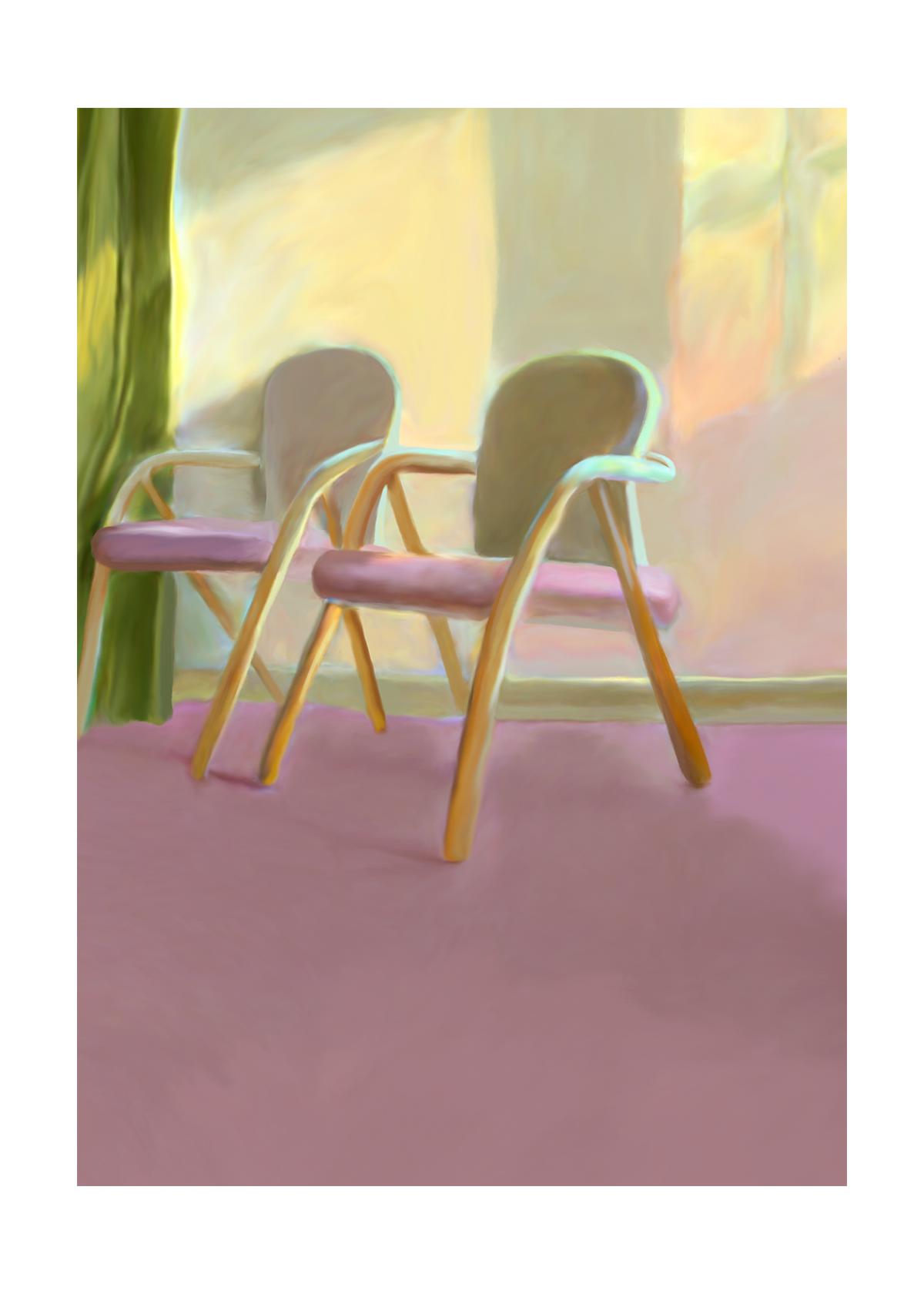 Paper Collective Waiting Room Poster, 70x100 cm