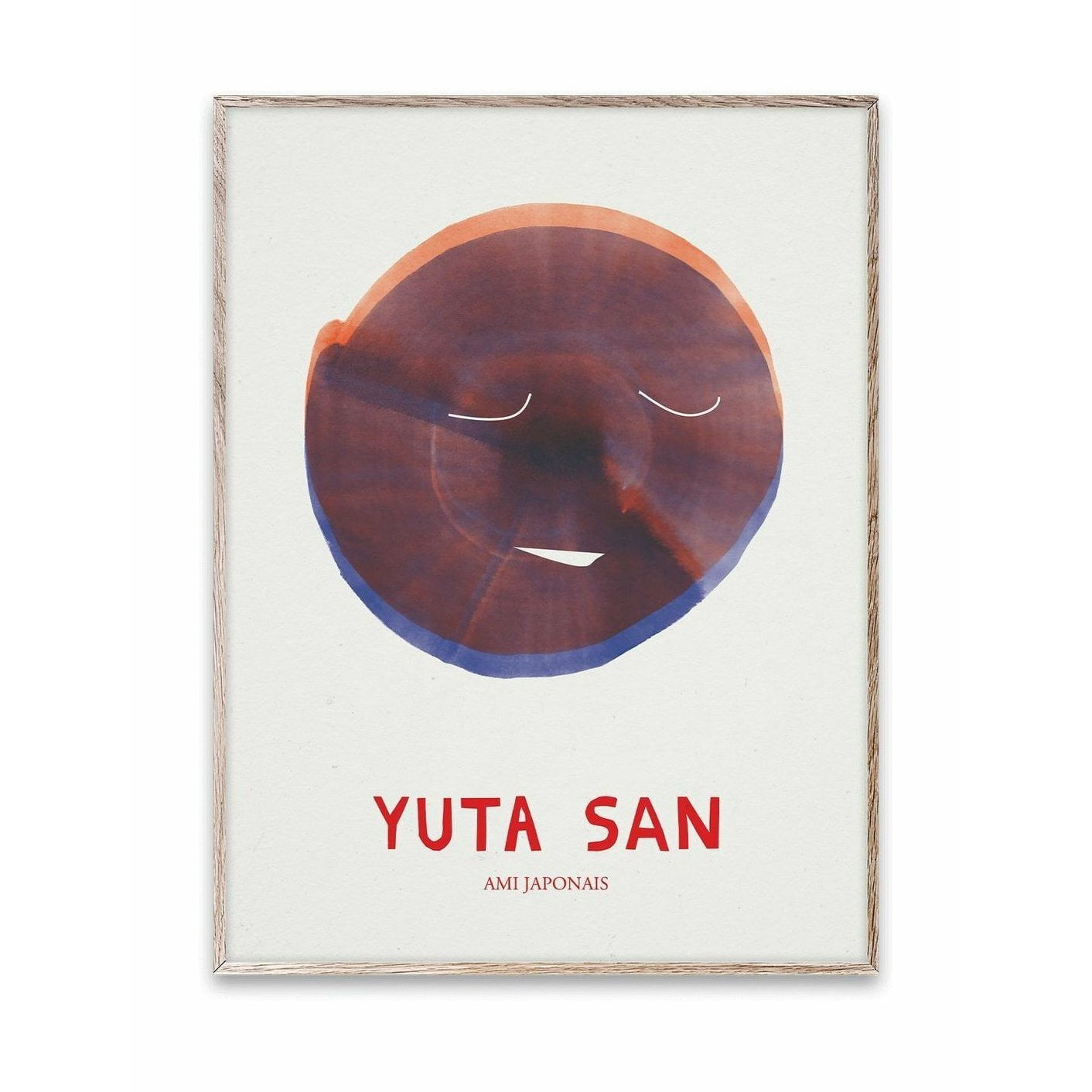 Affiche collective de papier Yuta San, 30x40 cm