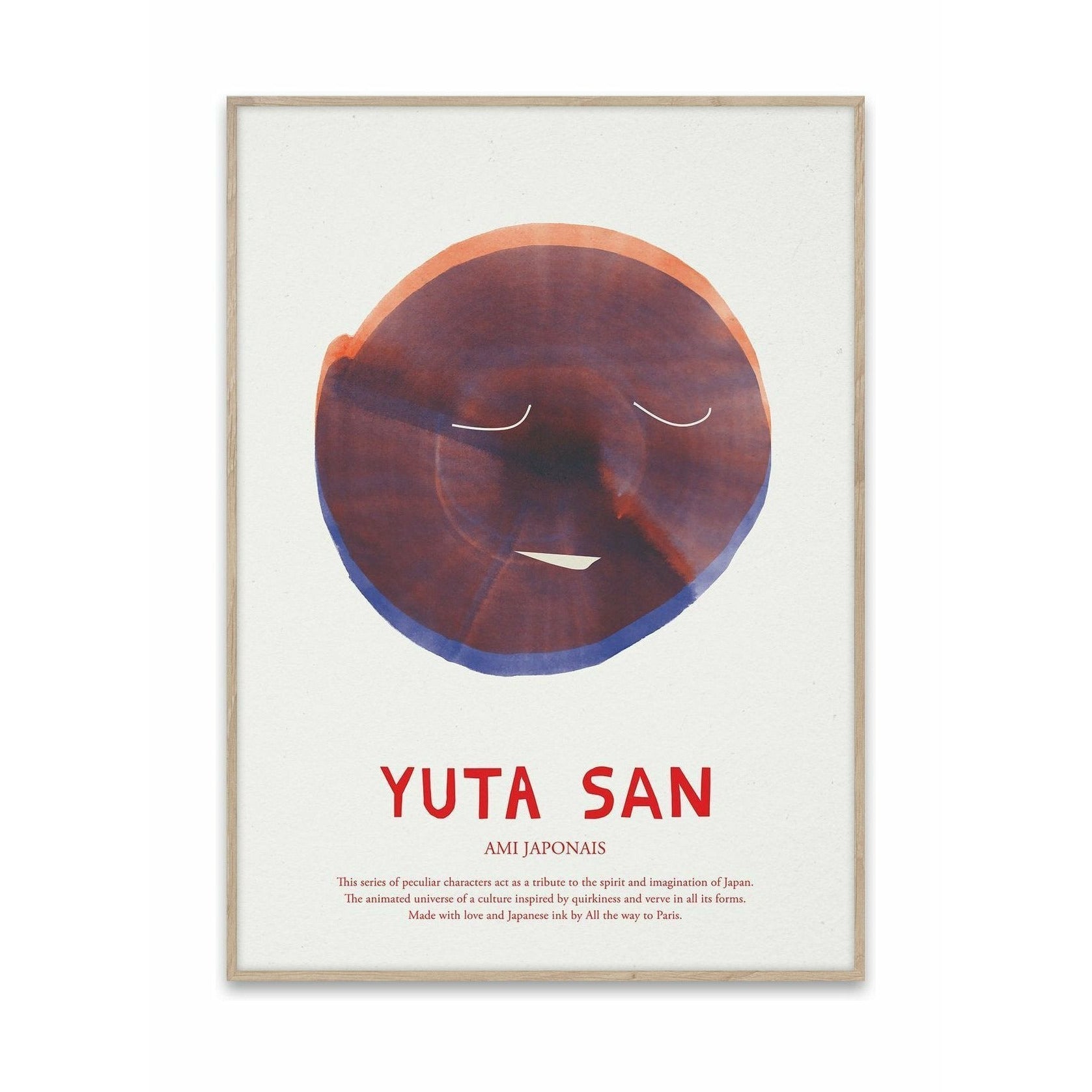 Affiche du collectif de papier Yuta San, 50x70 cm