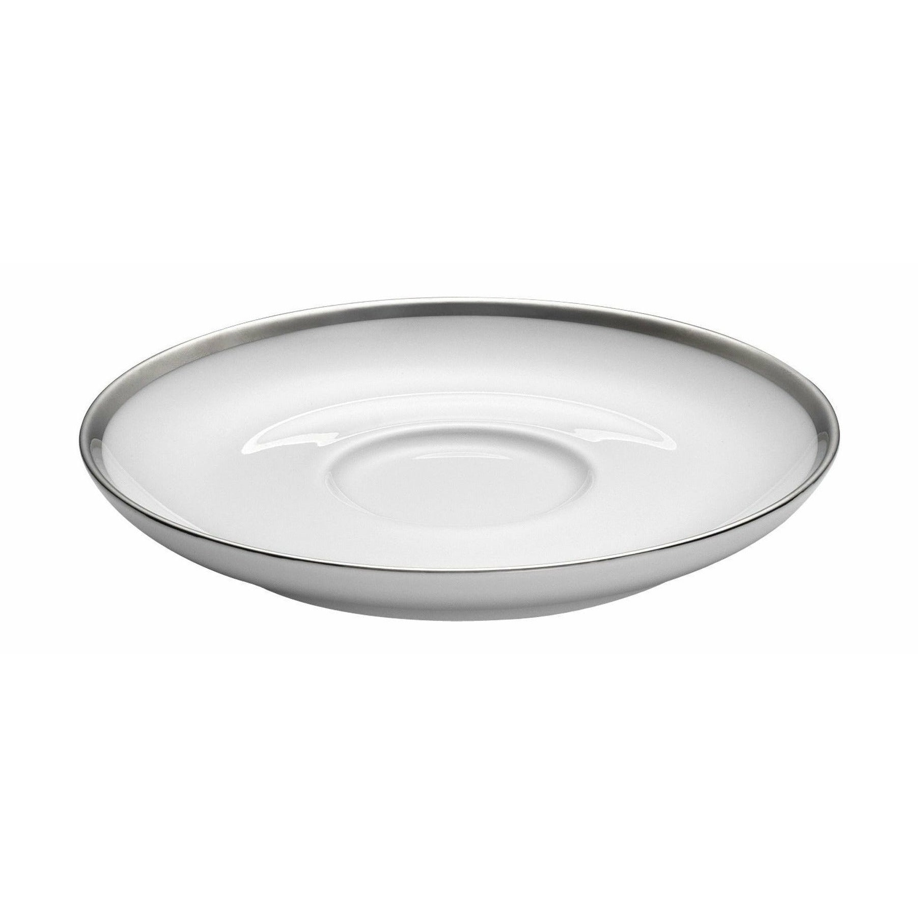 Pillivuyt Bistro Saucer Cecil, White/Silver