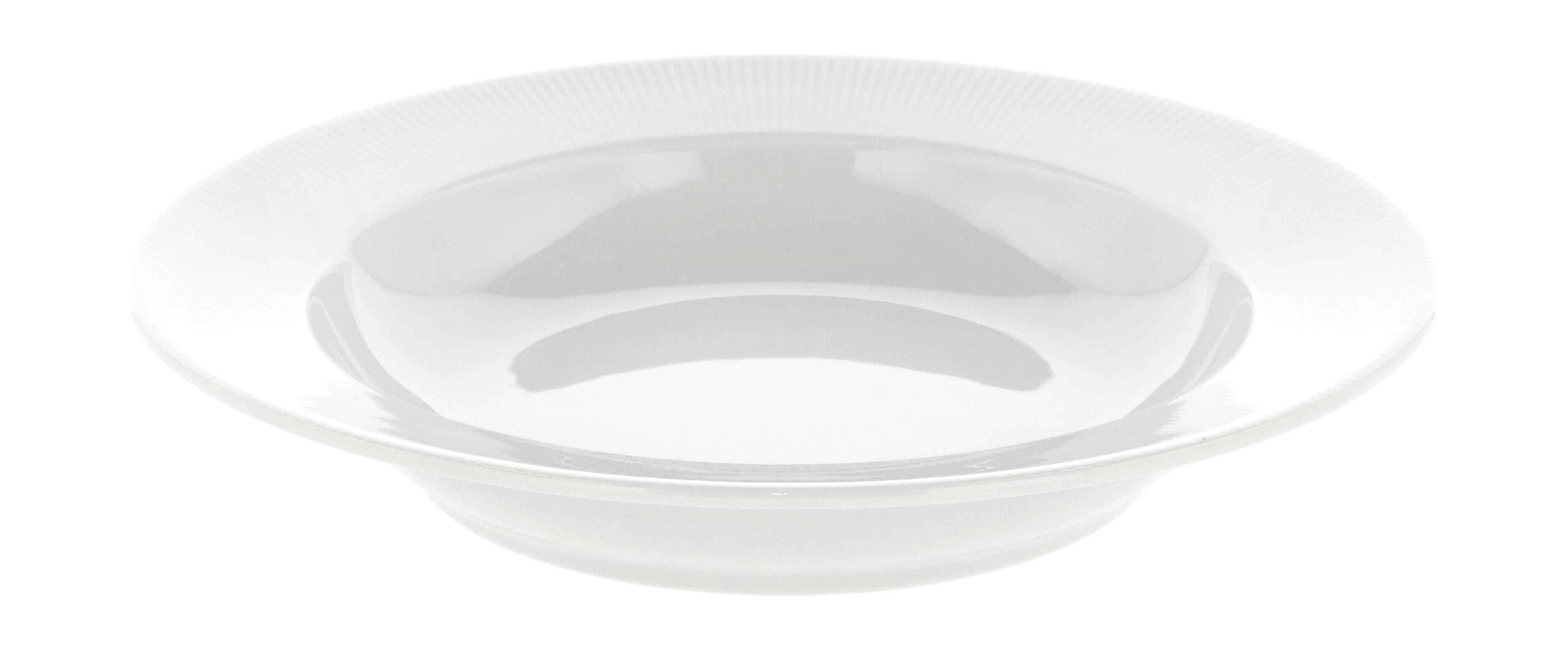 Pillivuyt Eventail Deep Plate With Rim Ø22 cm, hvid