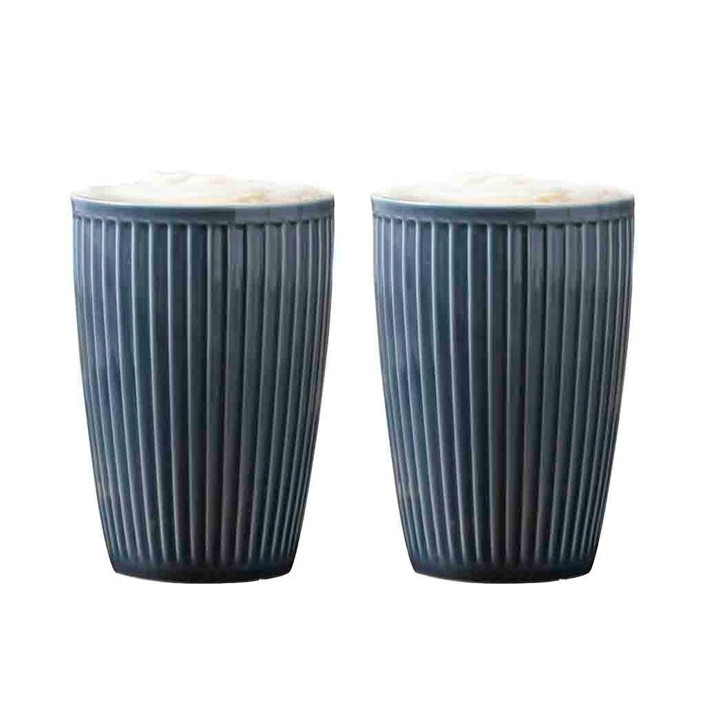 [product_category]-Pillivuyt Plissé Thermo Mug 25 Cl Set Of 2, Midnight Blue-Pillivuyt-5722000272953-27295-PIL-3