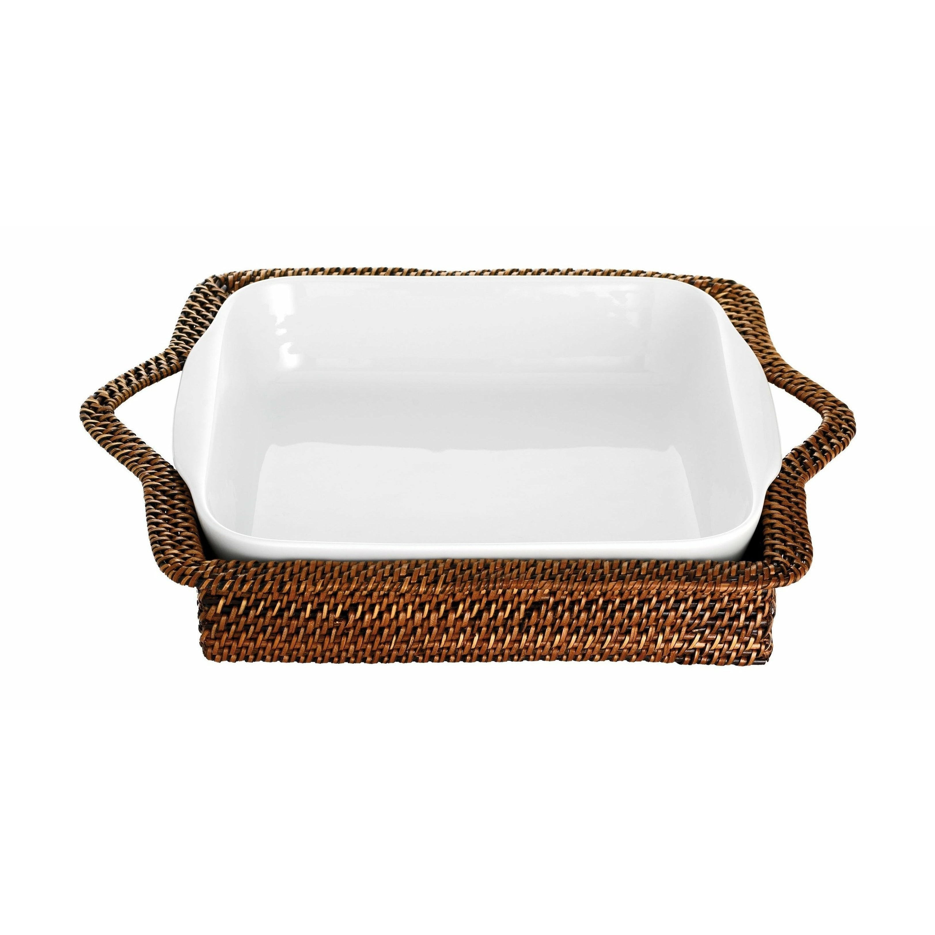 [product_category]-Pillivuyt Square Basket L 17 Cm, Clear/Dark Brown-Pillivuyt-5709631023321-PRO1 M-PIL-1