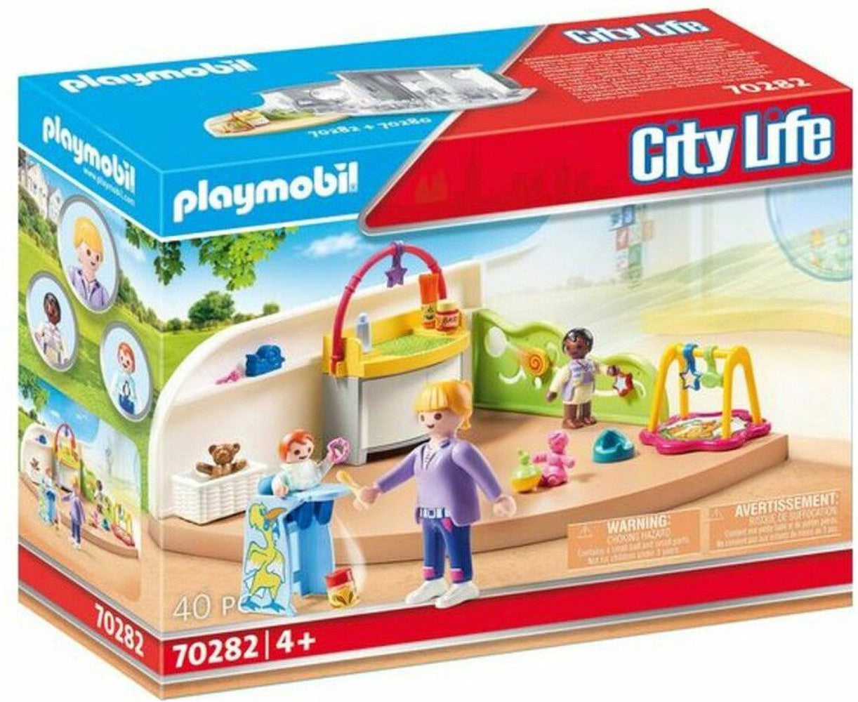 Playset City Life Baby Room Playmobil 70282 (40 PC)