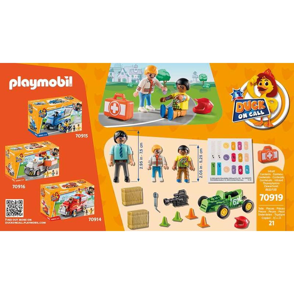 [product_category]-Playset Playmobil Duck on Call Action Ambulance 70919 (21 pcs)-Playmobil-S2415319-3