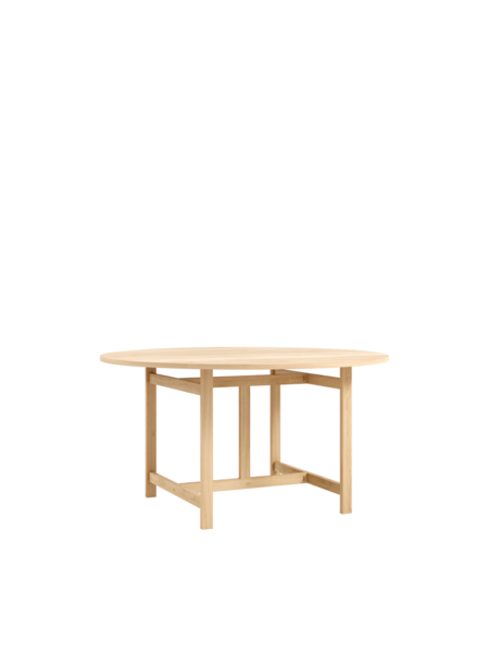 Moebe pernas para mesa de jantar redonda Ø130 cm, carvalho