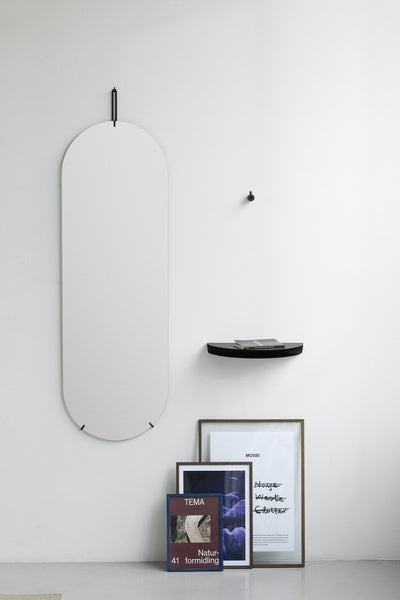 Moebe Half Moon Shelf 20x40 cm, negro