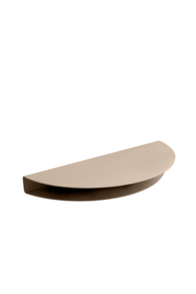 MOEBE Half Moon Shelf 20x40 cm, gris chaud