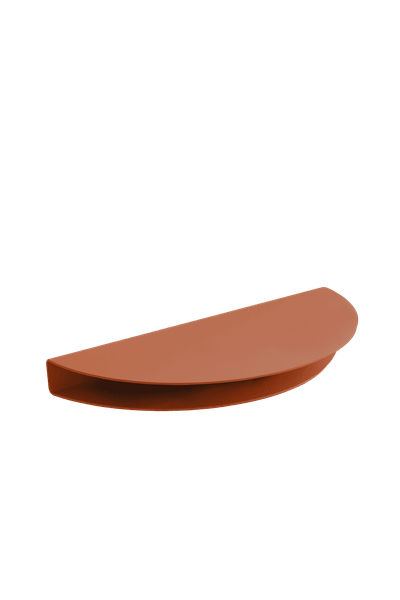 Moebe Half Moon Shelf 20x40 cm, terracotta