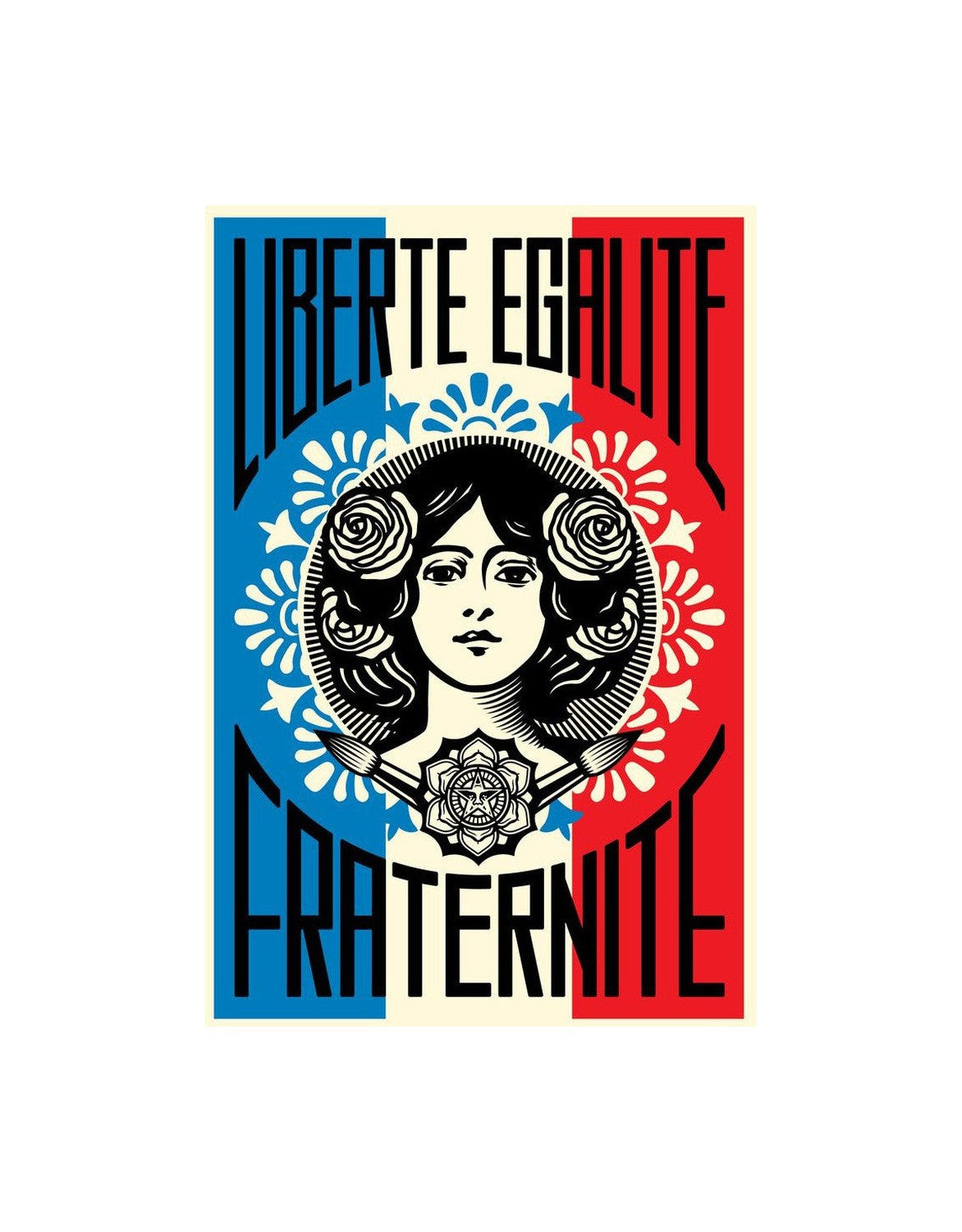 Imprimir Liberté egalité fraternité por Shepard Fairey Alias ​​Obey