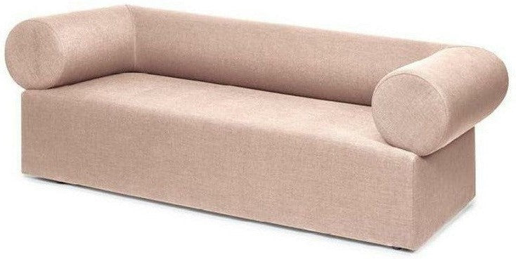 Puik chester sofa 2 sæder, lyserosa