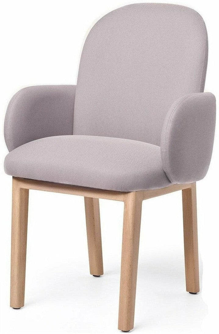 Puik Dost Dining Chair Wood, Lilac Gray