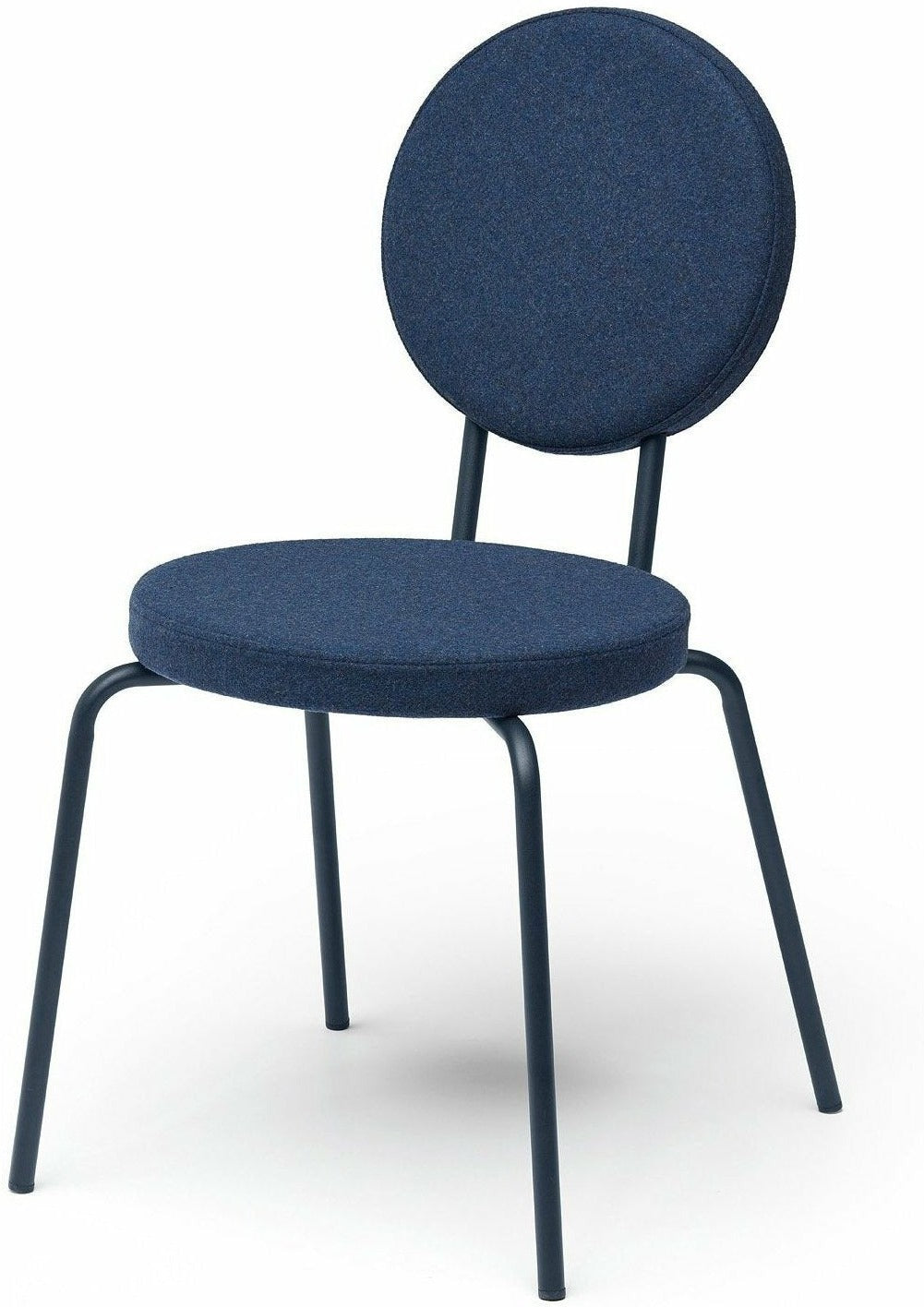 Asiento de silla de opción Puik y respaldo redondo, azul oscuro