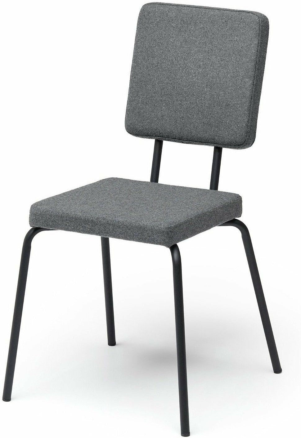 Asiento de silla de opción Puik y cuadrado de respaldo, gris claro