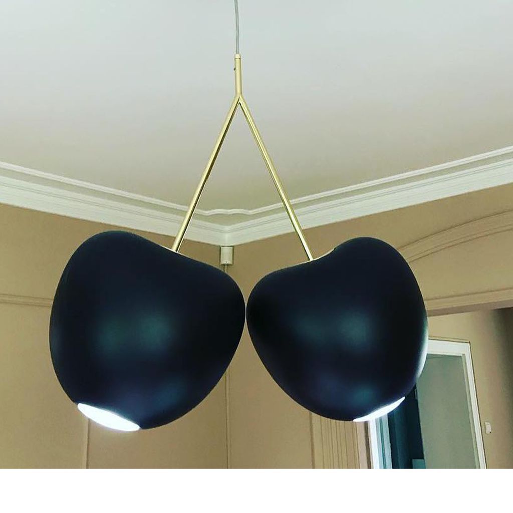 [product_category]-Qeeboo Cherry Suspension Lamp By Nika Zupanc, Black-Qeeboo-8052049051668-20001BL-O-QEE-3