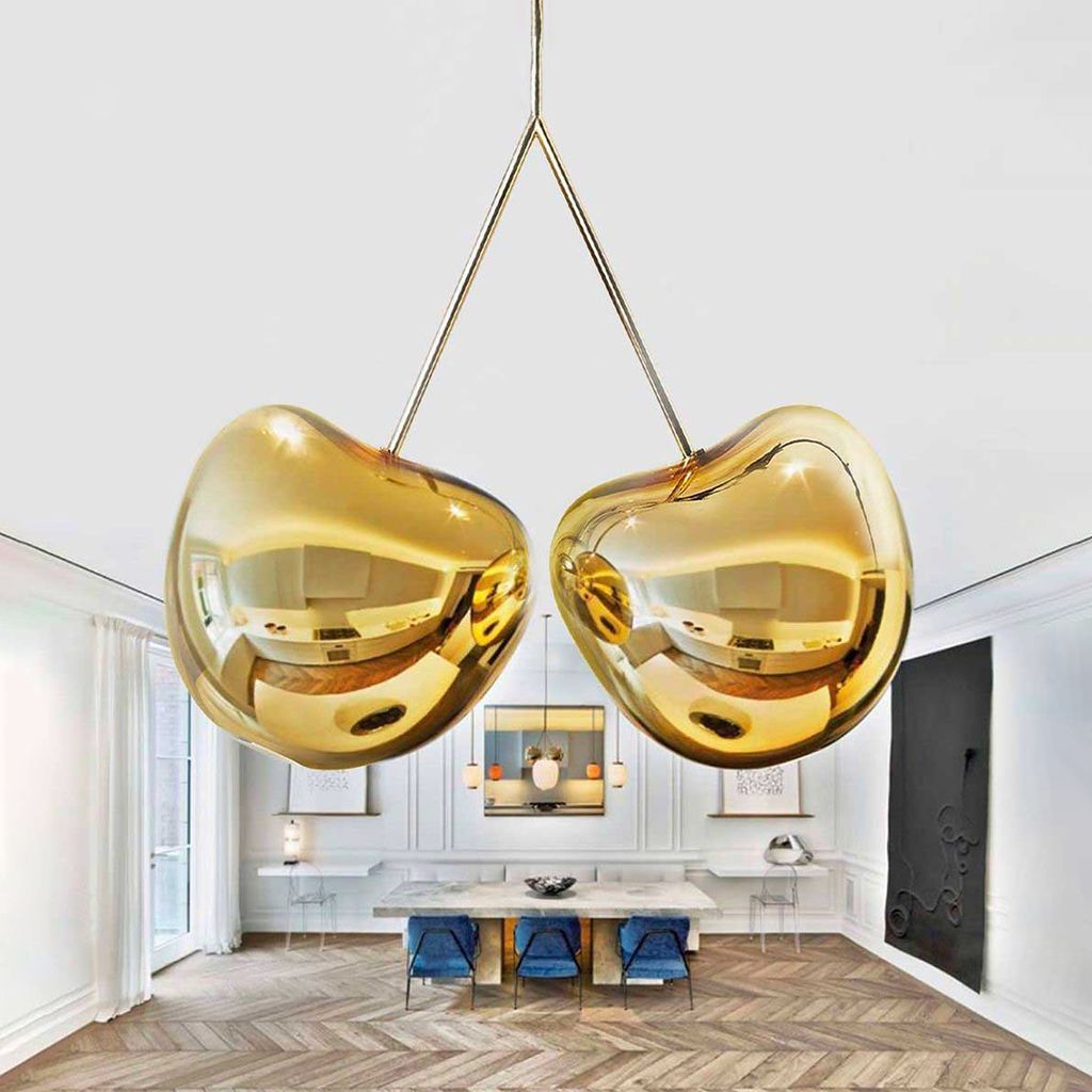 [product_category]-Qeeboo Cherry Suspension Lamp Metal Finish By Nika Zupanc, Gold-Qeeboo-8052049050760-20001GO-QEE-2