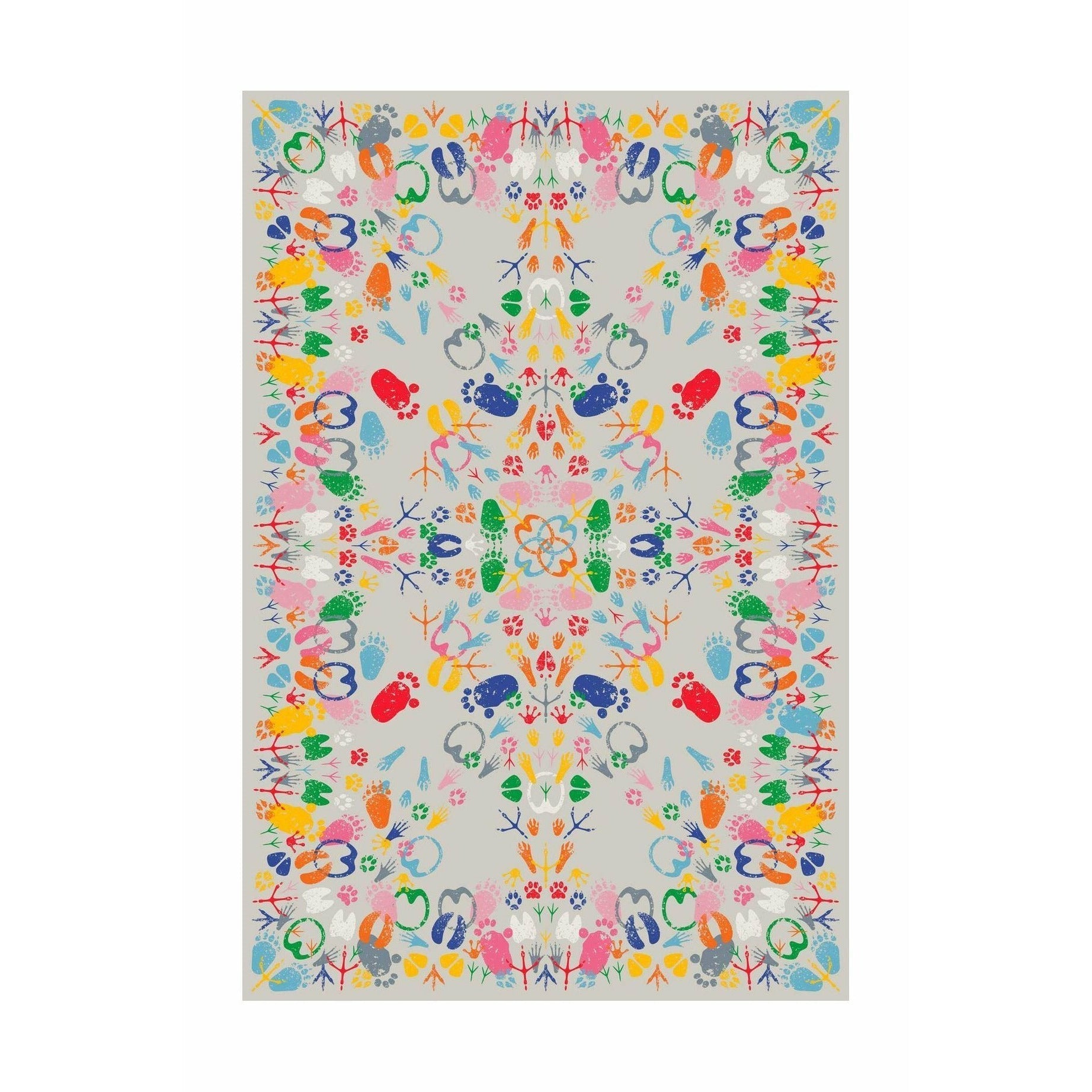 [product_category]-Qeeboo Let's Dance Animal Traces Rug 200x300 Cm, Multicoloured Light-Qeeboo-8052049057226-42005RT-LT-QEE-1