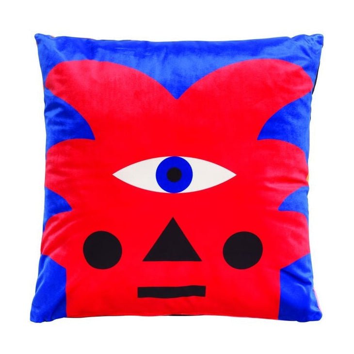 [product_category]-Qeeboo Oggian Cushion 45x45 Cm, Red Palm-Qeeboo-8052049057035-48001RP-QEE-1