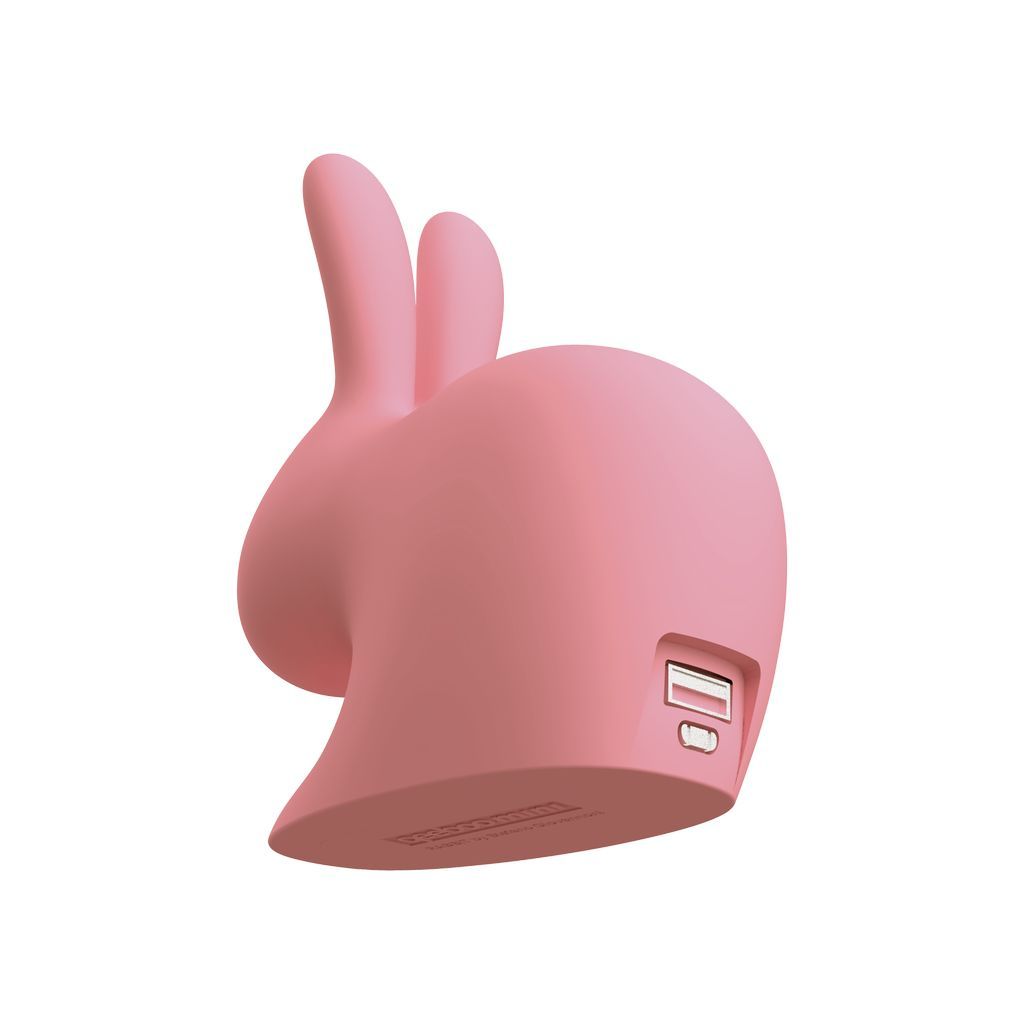 [product_category]-Qeeboo Rabbit Mini Portable Charger, Pink-Qeeboo-8052049053396-90008PIX5-QEE-3