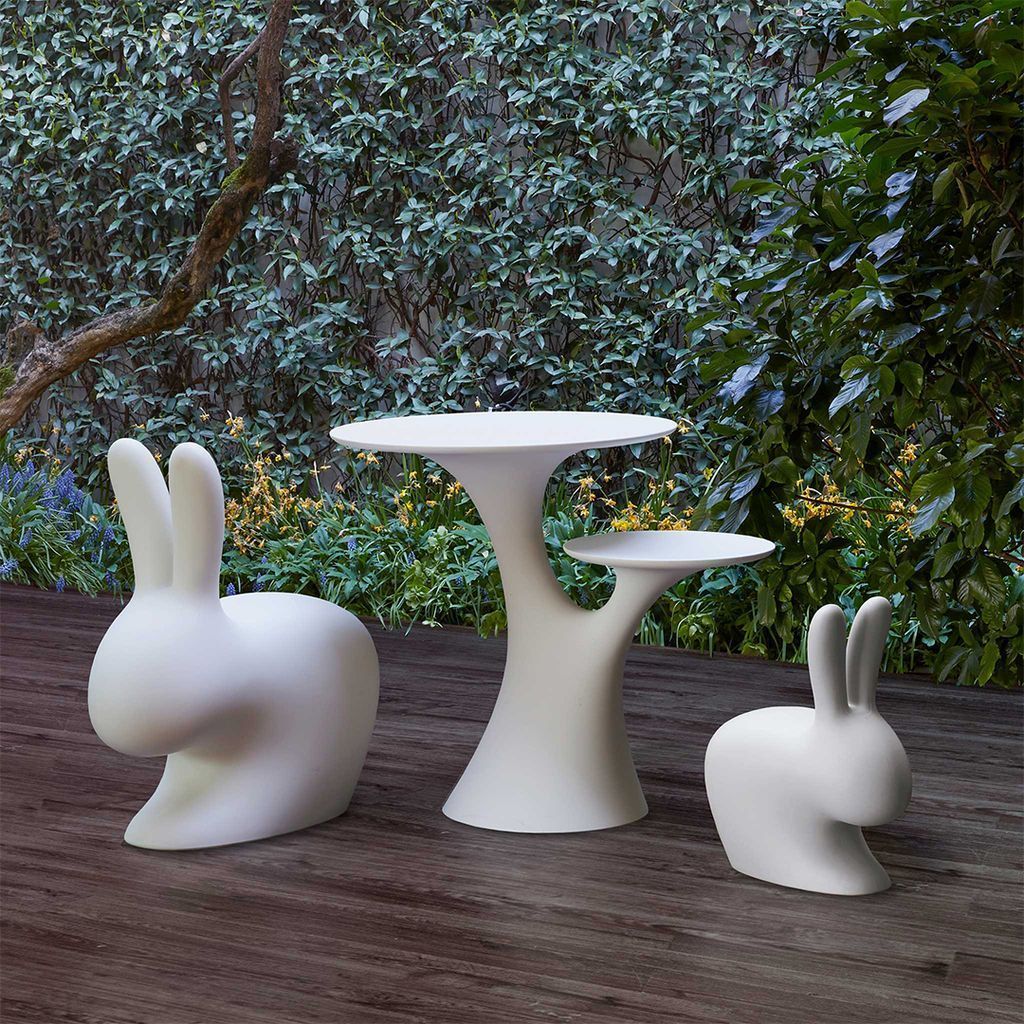 [product_category]-Qeeboo Rabbit Tree Table By Stefano Giovannoni, Black-Qeeboo-8052049054287-22001BL-QEE-5