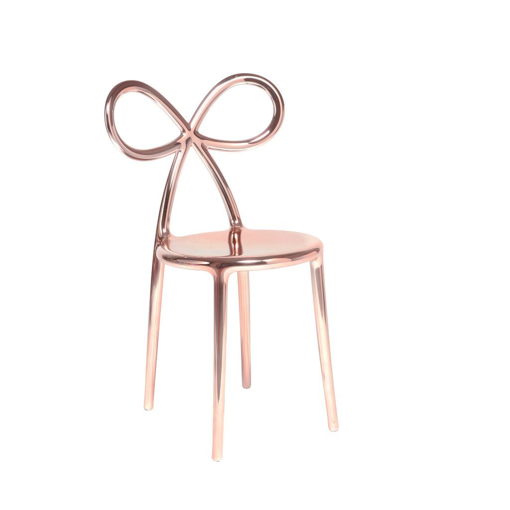 [product_category]-Qeeboo Ribbon Chair Metal Finish By Nika Zupanc, Pink Gold-Qeeboo-8052049051736-80002PG-S-QEE-2