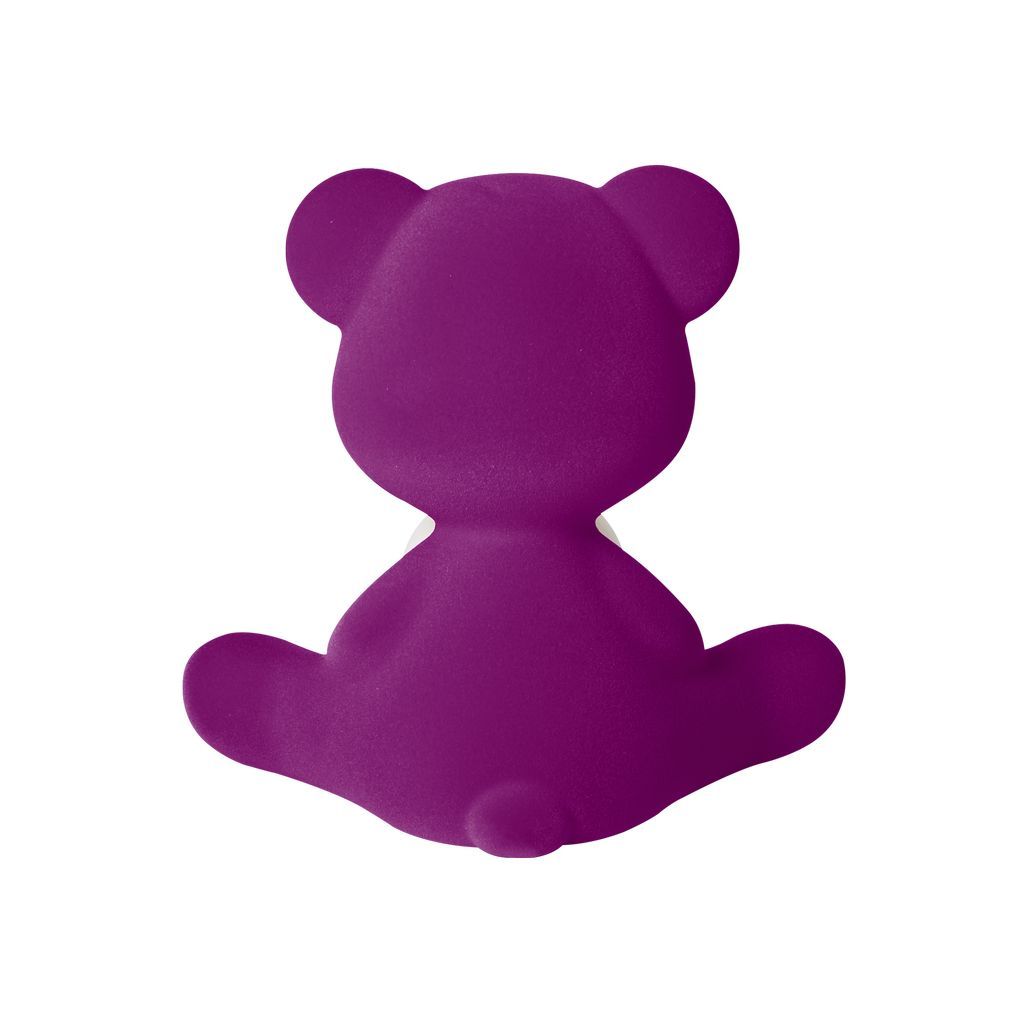 [product_category]-Qeeboo Teddy Girl Led Rechargeable Table Lamp Velvet Finish, Purple-Qeeboo-8052049054676-25002VI-FL-QEE-5