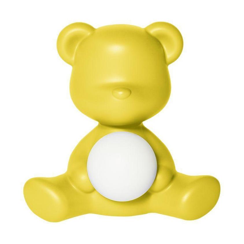 [product_category]-Qeeboo Teddy Girl Led Rechargeable Table Lamp, Yellow-Qeeboo-8052049054409-25001YE-QEE-1